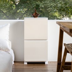 모다리빙 국내제조 틈새수납장 슬림수납장 분리수거함, 베이지, 1개