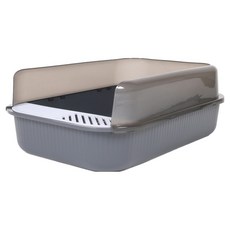 EGUEGU 膽小鬼貓咪的貓砂盆, 灰色