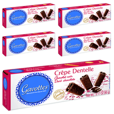 Gavottes Crepes Dentel 黑巧克力, 90g, 5個