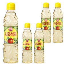 OTTOGI 不倒翁 料理用蘋果醋, 5瓶, 360ml