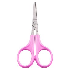 Sunland HAJIME 安全修飾小剪, 加長, 高級不鏽鋼, 適用廣泛, 附安全上蓋, 台灣製造, 粉色, 1支