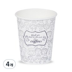 TheBeanSome People 紙杯 300ml, 4個