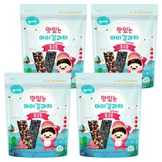 Pure Eat 幼兒海苔夾心脆片, 穀物風味, 20g, 4包