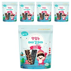 Pure Eat 幼兒海苔夾心脆片, 穀物風味, 20g, 5包