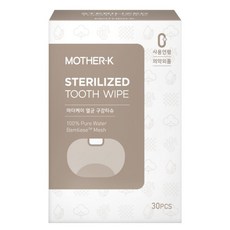MOTHER-K 口腔清潔濕紙巾 30入, 122g, 1盒