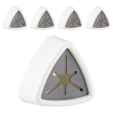 毛巾抹布收納塞 免釘牆, 5 x 2.3cm, 灰白, 1包