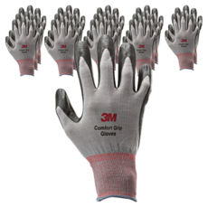 3M Comfort Grip 手套, 灰色, 15個