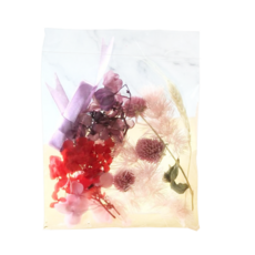 A-ONE 匯旺 浮游花DIY花材包 Set 3, 天然植物乾燥花, H48 紫光幻影 彩色