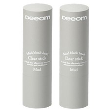 디옴 머드 블랙헤드 클리어 스틱 팩, 2개, 1개입