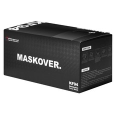 Maskover MF 黃沙防疫掛耳式口罩 KF94, 50片, 1盒, 黑色