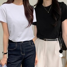 afinar 修身圓領短袖T恤2件組