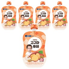 BEBECOOK 寶膳 蔬果泥, 地瓜口味, 80g, 5入