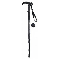 Funtaitai 鋁合金T型柄拐杖登山杖 319g 黑色, 1支