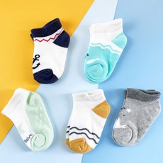 Cocobidorothy 兒童海洋夏日襪子5雙組