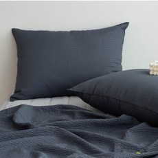 atonalo 素色泡泡紗夏季枕頭套 2入