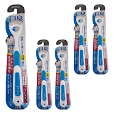 EBiSU 惠百施 口臭對策舌苔清潔刷 B-D3 軟毛 顏色隨機, 5支, 20.5g