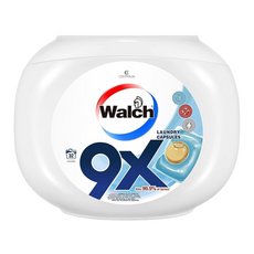 Walch 威露士 9X 洗衣凝膠球 室內晾曬 柔軟香氛 金球, 32顆, 1罐
