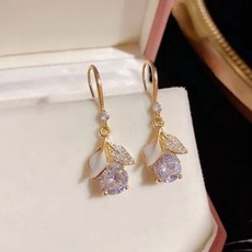 HSDP 女款月桂葉立體垂墜耳環