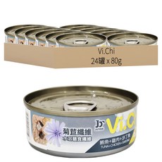 Vi.Chi 化毛適用 貓罐頭, 鮪魚 + 雞肉 + 沙丁魚, 80g, 24罐