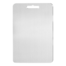 純鈦雙面抗菌砧板 易清洗 輕巧耐用 守護您的飲食健康, 1個, 銀色, 29*20*0.12cm