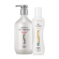 실크테라피 모이스처 트리플S 헤어에센스 130ml + 샤인 트리트먼트 로즈힙 500ml, 1세트