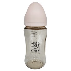 Simba 小獅王辛巴 蘊蜜鉑金 PPSU寬口防脹氣奶瓶 3個月以上適用 3個月以上適用, 栗粉, 270ml, 1個
