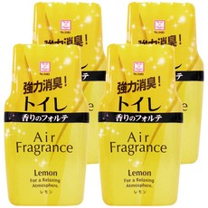 KOKUBO 小久保 長效型室內浴廁除臭去味 空氣芳香劑 檸檬香味 200ml, 4瓶