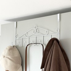 오브메종 문 도어 행거 7구, 화이트, 1개