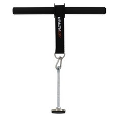 HealthLuv 負重腕力滾輪 前臂訓練器, 1個, 黑色 + 銀色