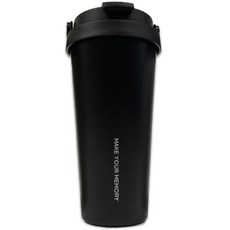 꼼꼬미 버킷텀 냉온 텀블러, 매트블랙, 700ml, 1개