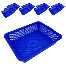 600公文林 置物收納籃 台灣製, 52.8 x 42.8 x 13cm, 藍色, 10個