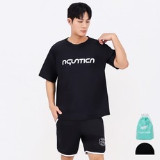 aquatica 男士防曬泳衣上衣 AQAMTS23003 + 四角泳褲套組