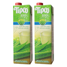 Tipco 泰國 蘆薈白葡萄汁 100%原汁 無色素 無香料 無防腐劑 富含多款維生素營養, 1L, 2瓶