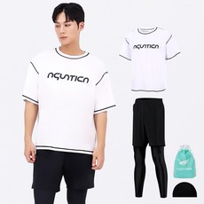 aquatica 男性拉鍊防磨上衣 AQAMTS23002 + PL 內搭短褲套裝