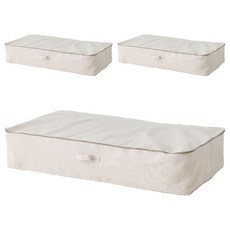 마켓비 RINEN 패브릭 수납함 100 x 55 x 19 cm KS1061STB, 베이지, 3개
