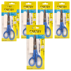 CANARY 長谷川刃物 兒童左手剪刀 C-150L 150mm 帶蓋安全, 6個