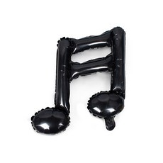 WOW PARTY KOREA 16分音符 鋁箔氣球, 黑色, 10個