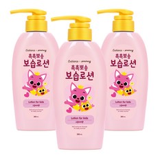 베비언스 핑크퐁 촉촉뽀송 보습로션 스윗피치향, 380ml, 3개