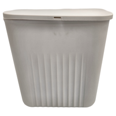 滑蓋垃圾桶, 9L 紳士灰 PP材質, 26 x 15.5 x 27.5cm