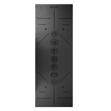 橡膠防滑瑜珈墊, 黑色 (KBM-18)