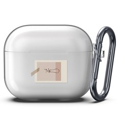 GOOSPERY AirPods 3代設計透明果凍保護殼, 黑白拍立得, 單一商品
