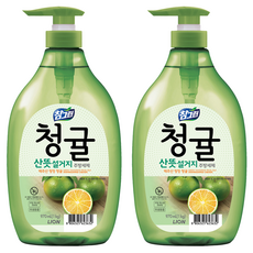 참그린 청귤 산뜻 설거지 주방세제, 970ml, 2개