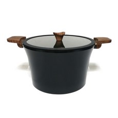 Kitchen-Art Ottimo系列電磁爐適用陶瓷塗層木柄燉湯鍋, 28cm, 混色