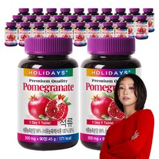 홀리데이즈 프리미엄 석류 타블렛 90정, 45g, 30개