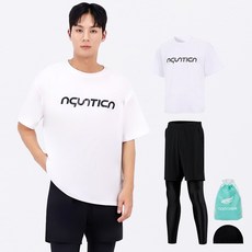 aquatica 男士防磨上衣 AQAMTS23001 + PL 緊身短褲 + 彈性泳帽 + 塑膠袋組合