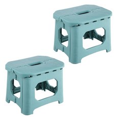 摺疊板凳, 防滑墊設計, 莫蘭迪綠, 2個