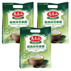 馬玉山 經典抹茶拿鐵, 20g, 16包, 3袋