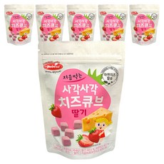 Bebest 初嚐香脆起司方塊, 草莓, 16g, 6個