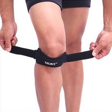 BLUE EARTH 運動綁帶護膝, 黑色