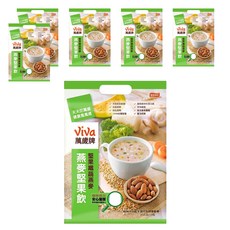 ViVa 萬歲牌 燕麥堅果飲 纖蔬燕麥 原果研磨 顆粒口感 含膳食纖維, 32g, 10包, 6袋